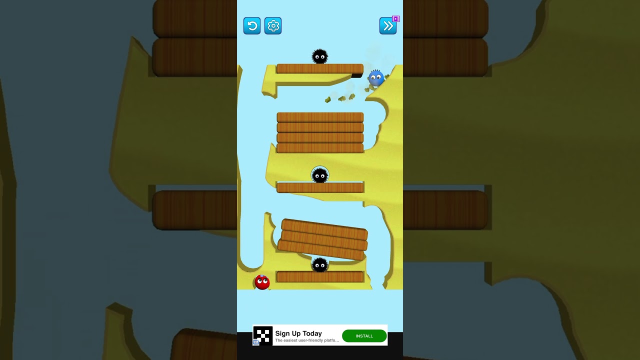 Lucky Balls - Erase sand game. Level 349. Walkthrough.