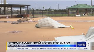 VIDEO: possible tornado damage in Panama City Beach