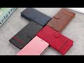Classic luxury leather wallet flip card slots protective case cover for iphone  samsung