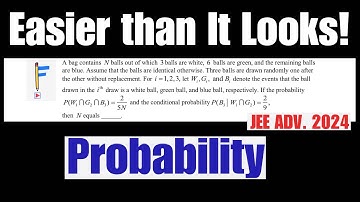 Don’t Miss This Key Conditional Probability Question from JEE Advanced 2024! || JEE PYQs