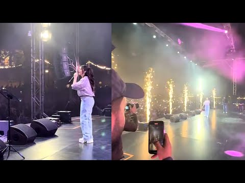 بيسان اسماعيل بيسان تغني الفلكلور السوري على مسرح الرياض بالسعودية والجمهور يتفاعل بحب معها