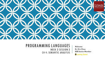 Week 3 Session 2: Chapter 4 Semantic Analysis (Attribute Grammar)