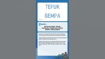 Setelah Viral Tepuk Sakinah, Terbitlah Tepuk Gempa versi BMKG, Lirik Kalau Gempa Jangan Panik