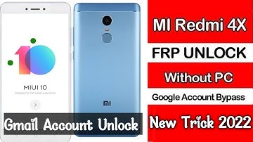 Redmi Note 4x Frp bypass without PC! Redmi 4 Frp bypass