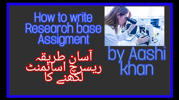 AIOU,How to do Project base or research base assigment. #aiou