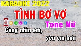 Tình Bơ Vơ Karaoke Tone Nữ Nhạc Sống | Trọng Hiếu