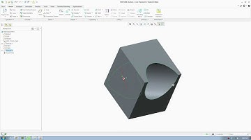 CREO 2 Tutorial - How to make an inclined plane or an offset plane