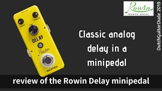 Rowin® Delay Pedal Guitarra  Análogo Mini video