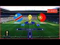 match Congo DR vs Portugal en direct Coupe du monde aujourd'hui Simulation football Gameplay pc