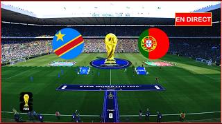 match Congo DR vs Portugal en direct Coupe du monde aujourd'hui Simulation football Gameplay pc