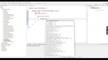 printing star pattern   #eclipse ide: