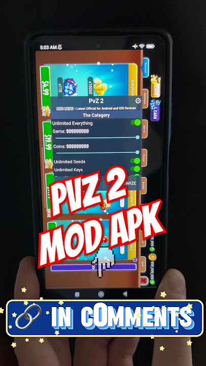 Plants vs Zombies 2 MOD APK [Menu/Unlimited Coins/Unlimited Gems,Max level]