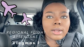 Vlogmas 2019 Day 1 \/\/ Regional Flight Attendant on Reserve\/\/ A day in the life