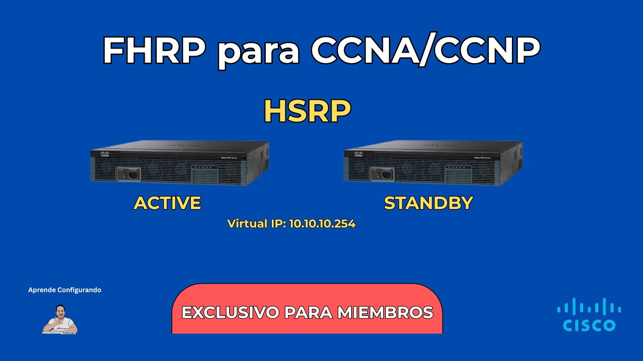 EXCLUSIVO MIEMBROS | HSRP en Cisco Configuración Básica y Concepto FHRP ...