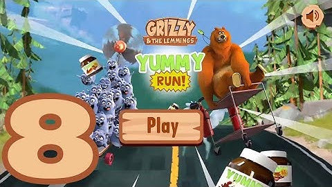 Grizzy and the Lemmings Yummy Run - Gameplay Walkthrough part 8 (Android/IOS)