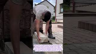 STOP Doing Paver Edges the Hard Way! Perfect Straight Line in Minutes