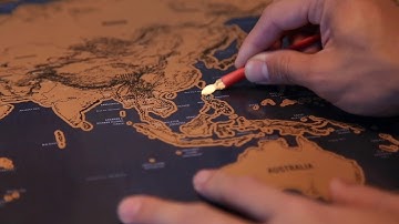 Mivatee Scratch Off World Map (24x32")
