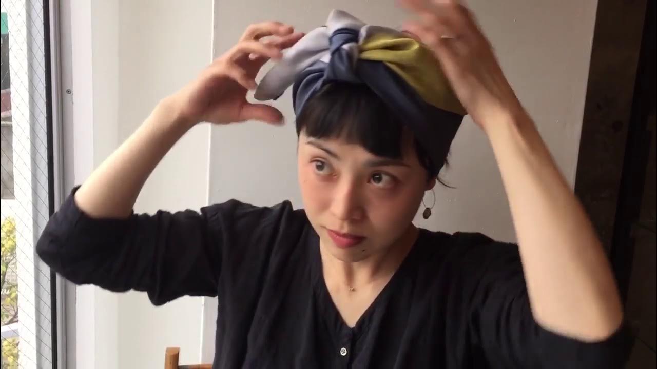 aillugibヘアターバン「Live Turban」巻き方06