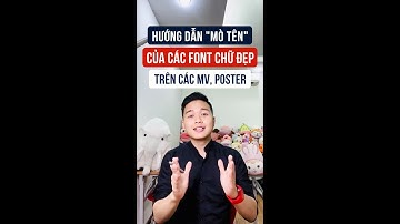 Hướng dẫn "Mò tên" của Font chữ đẹp trên Poster / #Shorts / Khóa học #Powerpoint Online: 9slide.com/