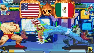 Marvel VS Capcom - Jeff (USA) VS (MEX) (ROWLEY) [mvsc] [Fightcade] マーベルvsカプコン