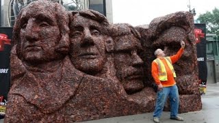 Company Celebrates National Jerky Day with Meaty Mount Rushmore