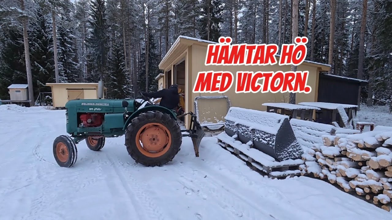 Traktor körning! Hämtar hö med Victorn. 😀