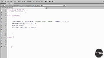 XML tutorial 05: How to use CSS to style Businesscard (HD)