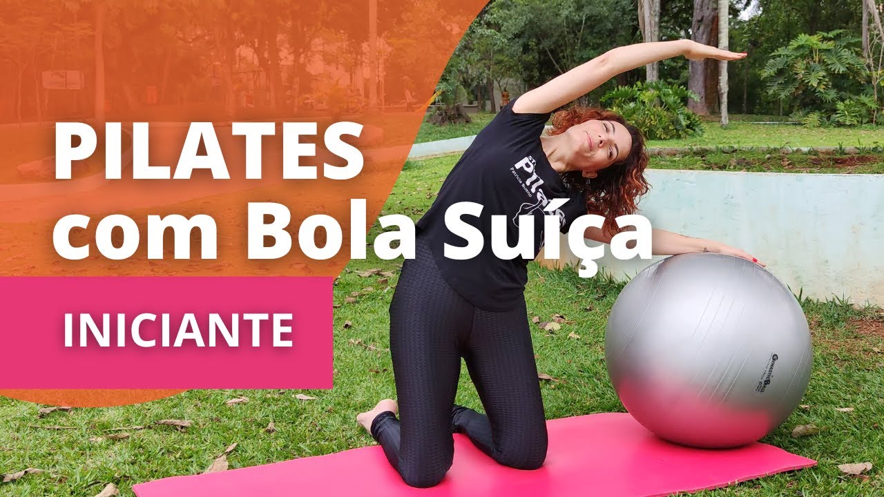PILATES com BOLA SUIÇA - INICIANTE | AULA COMPLETA (7 exercícios)
