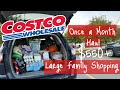 MASSIVE ONCE A MONTH COSTCO HAUL || FEEDING MY FAMILY OF 7 || LARGE FAMILY SHOPPING