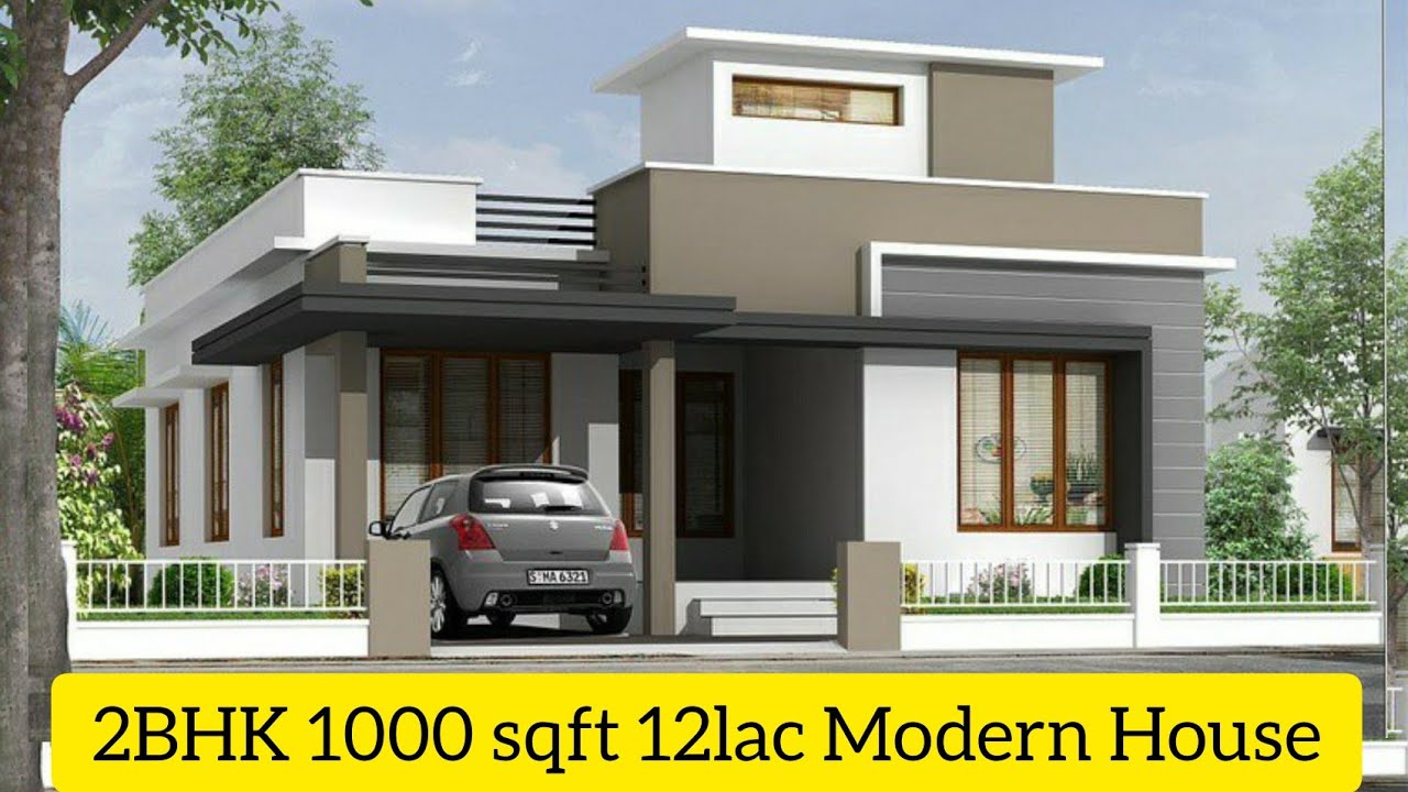 Single Floor House Design Single Story 2bhk House Design 12lac 