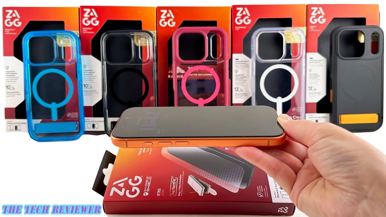 Thumbnail for Foolproof ZAGG XTR5 Screen Protector Installer + Rainier, Crystal Palace & More iPhone 17 Pro Cases!