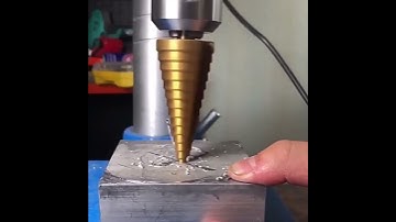 #StepDrillBit#metalworkingtools Step Drill Bit Performance: Drilling Through Different Materials