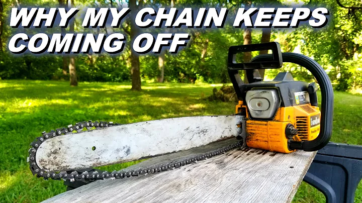 Fixing a chainsaw that throws its chain.