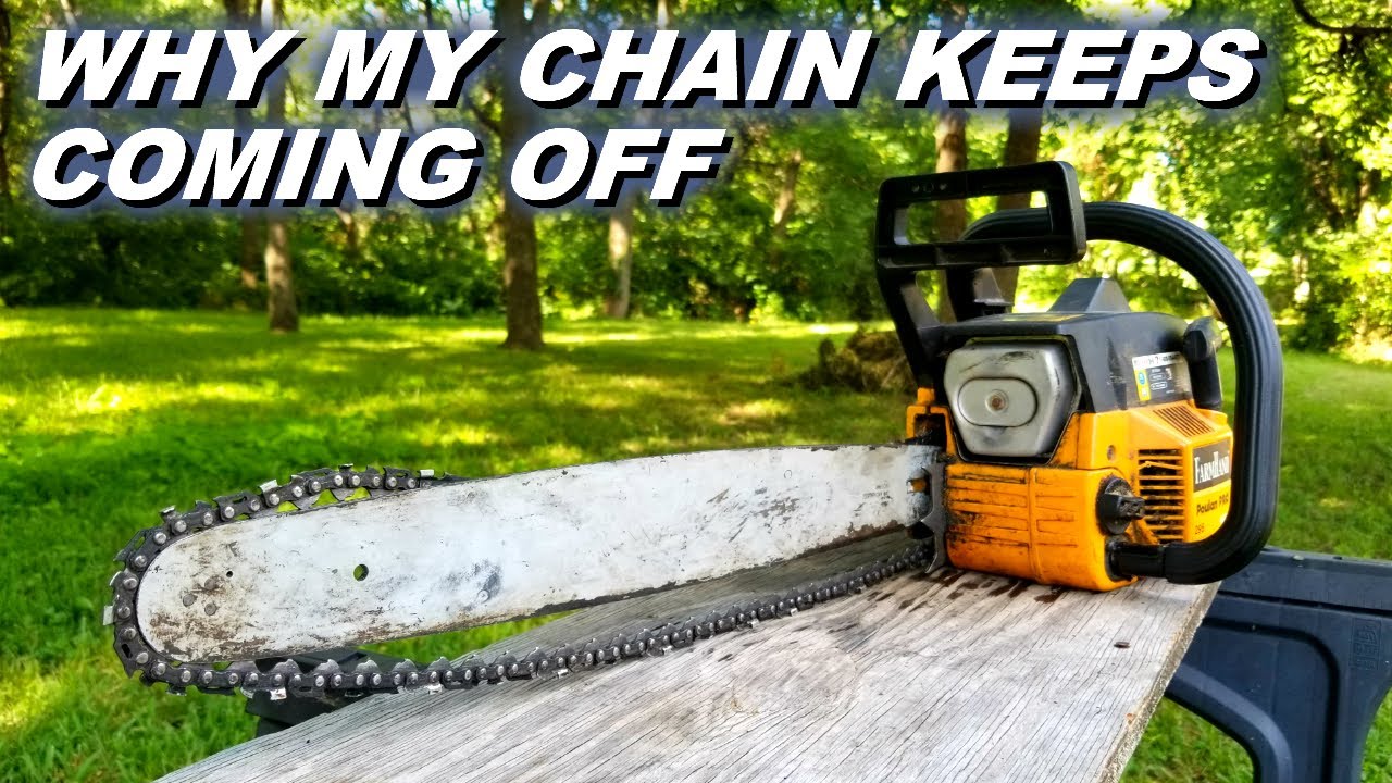 Fixing a chainsaw that throws its chain. YouTube