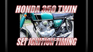 Static timing a Honda CB350