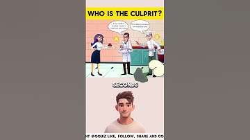 Who is the culprit #riddlechallenge #riddleaddict #logicpuzzles #riddleoftheday #riddlelover #enigma