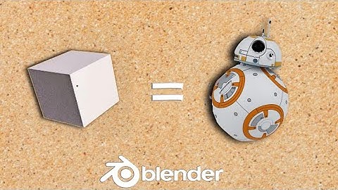 Creating BB-8 in Blender 3D 2.79 (Timelapse) - Star War Edition Part 1