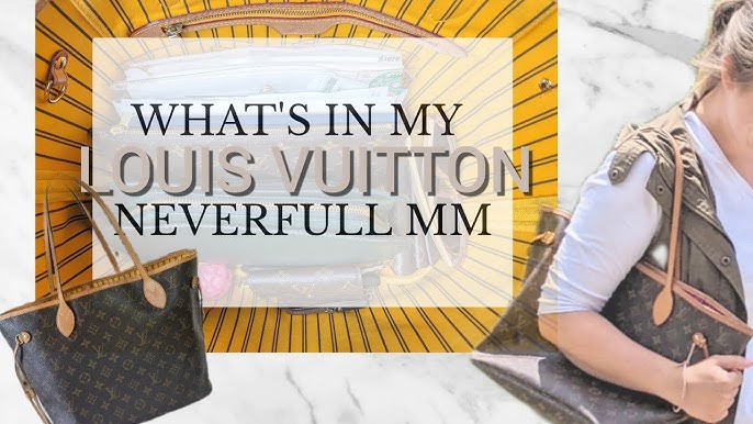 WHAT'S INSIDE MY WORK BAG  LOUIS VUITTON NEVERFULL MM AFFORDABLE! 