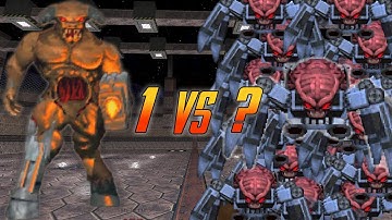 How Many Arachnotrons Does It Take to Kill 1 Cyberdemon? | DOOM 64 Infighting