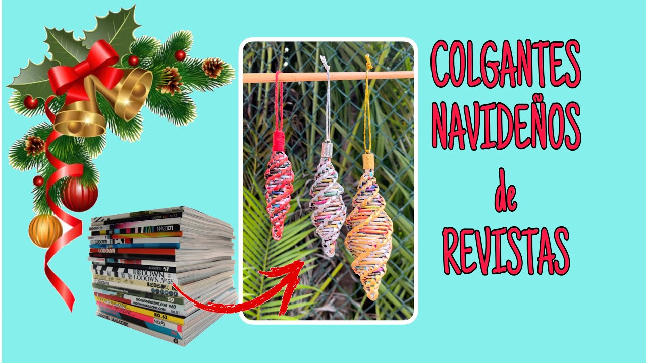 Colgante para el Arbol de papel de Revistas Cesteria/Pendant for the Cesteria Magazines Paper Tree