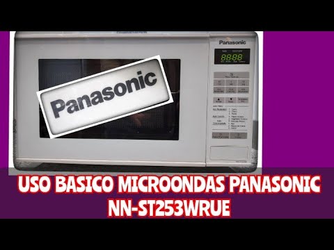 como funciona microondas Panasonic 20Lts modelo NN-ST253WRUE 
