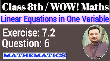 Wow Maths Class 8 Chapter 7 Exercise 7.2 Question 6 | Wow Maths Class 8 Ex 7.2 Q 6 | Maths Ki Ghanti