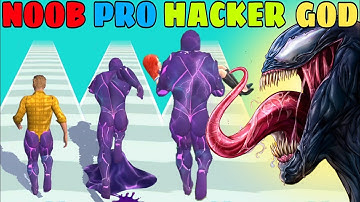 NOOB VS PRO VS HACKER VS GOD in Super Venom Run
