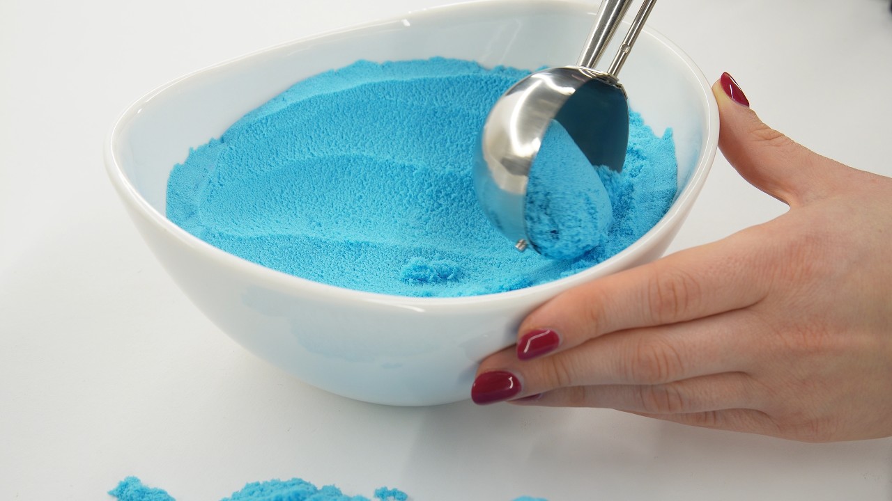 Blue Kinetic Sand ASMR Scoop | So Satisfying