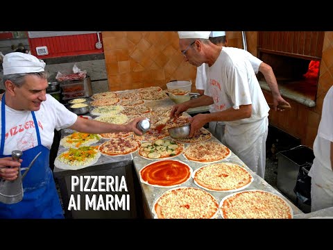 For over 90 years Rome's artisanal iconic PizzeriaPizzeria Ai Marmi