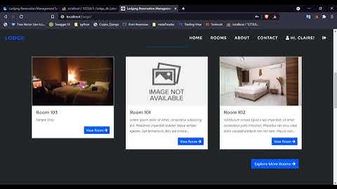 Lodging Reservation Management System in PHP DEMO