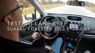 EYESIGHT DRIVER ASSIST TECHNOLOGY | TESTING THE ADVANCED SAFETY FEATURE  OF SUBARU FORESTER 2022