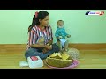 Obedient Monkey | Intelligent Kako Sit On Mom Lap Eating Jackfruit