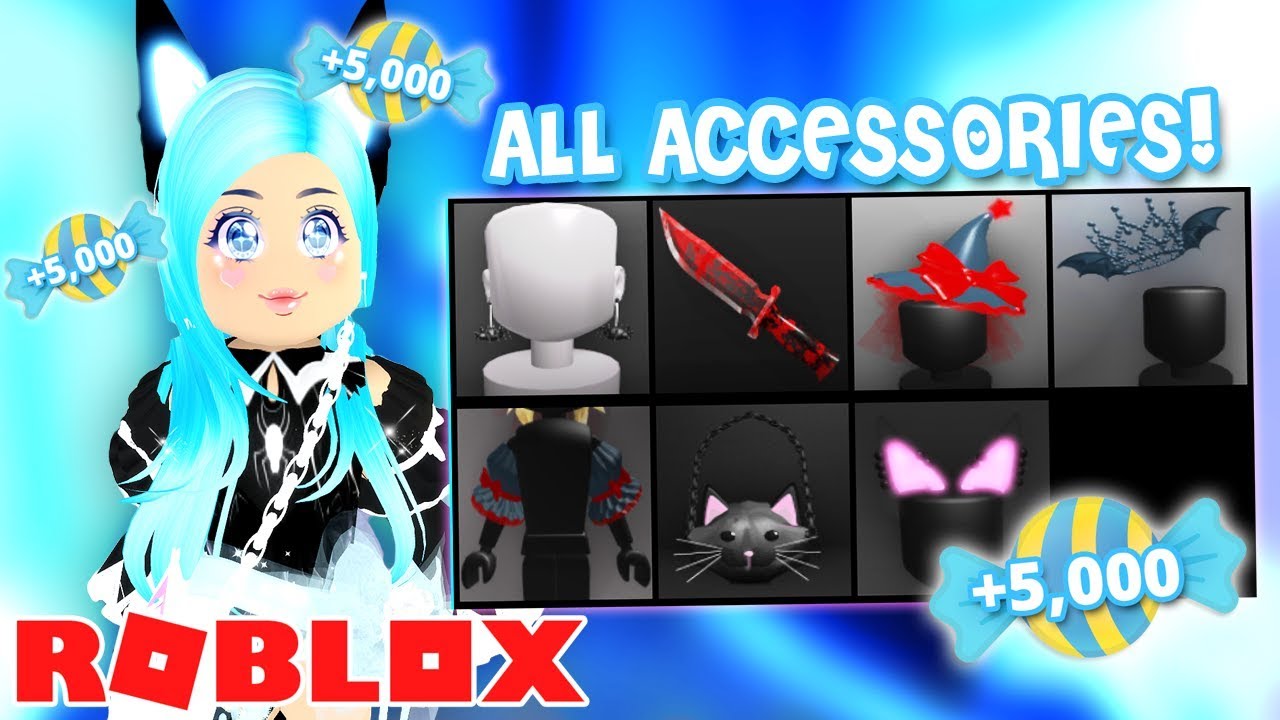 Buying All The Halloween Accessories In Royale High 25000 Candies Roblox Royale High Youtube - roblox videos for kids mikis homestore