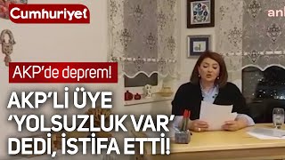 Akpde Deprem Akpli Meclis Üyesi, Yolsuzluk Var Dedi, Istifa Etti